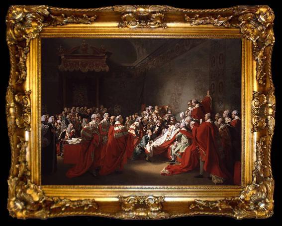 framed  John Singleton Copley Death of the Earl of Chatham, ta009-2