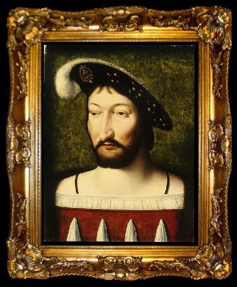 framed  Joos van cleve Portrait of Francis I, King of France, ta009-2