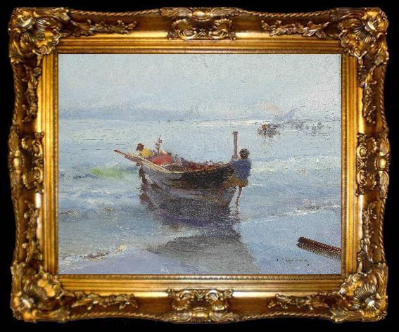 framed  Jose Clemente Orozco Coming ashore, ta009-2