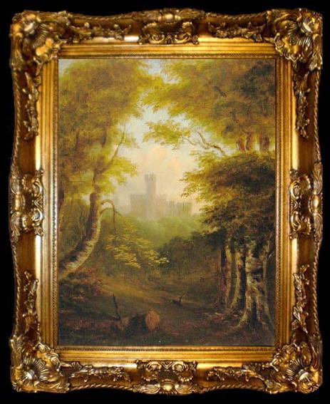 framed  Lady Anne Barnard landscape, ta009-2