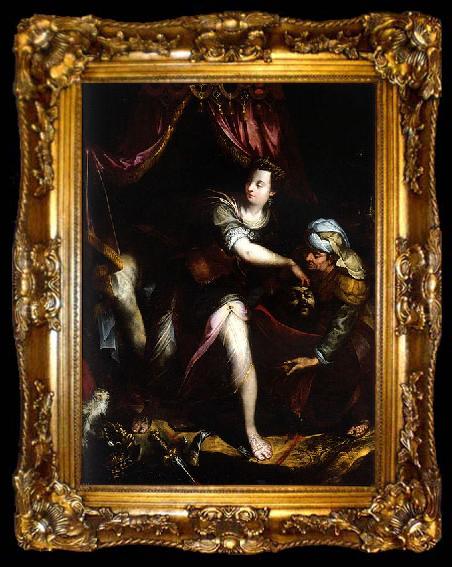 framed  Lavinia Fontana Judith and Holofernes., ta009-2