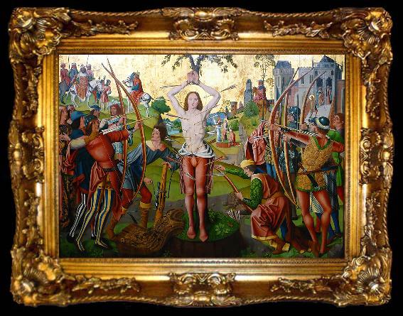 framed  Master of the Holy Kinship Die Marter des heiligen Sebastian, ta009-2