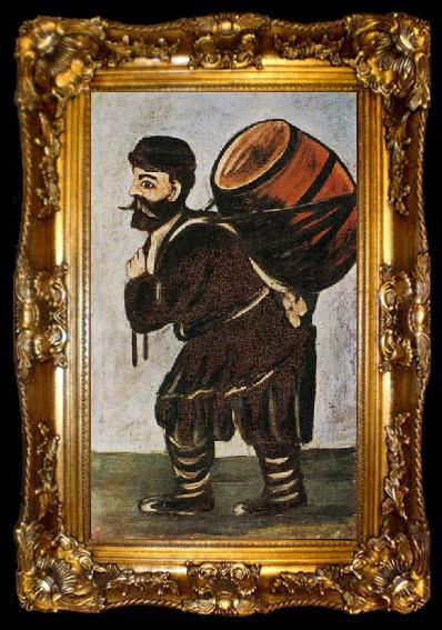 framed  Niko Pirosmanashvili Porter with a Wineskin, ta009-2