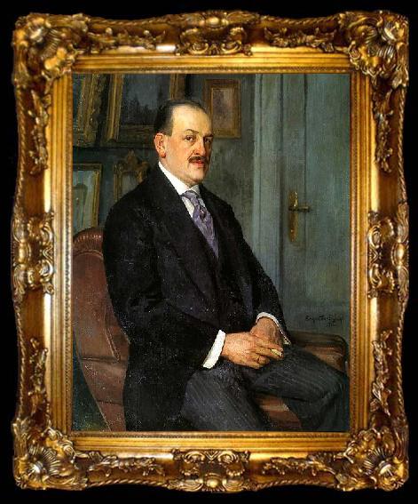 framed  Nikolay Bogdanov-Belsky Self-Portrait., ta009-2