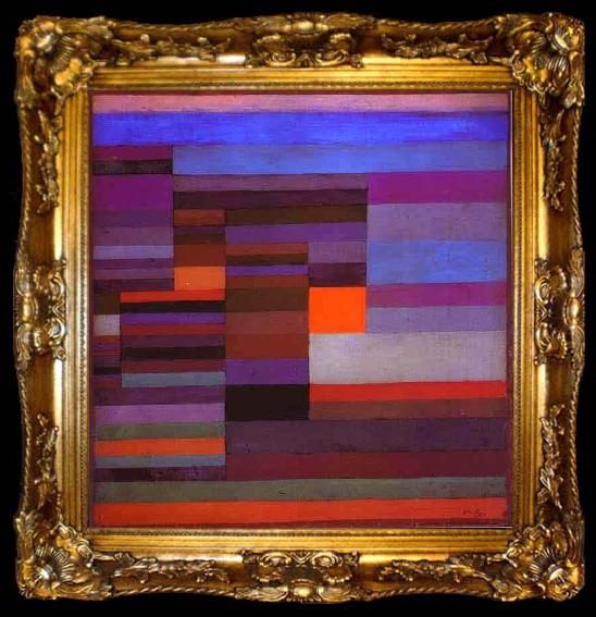 framed  Paul Klee Fire in the Evening, ta009-2