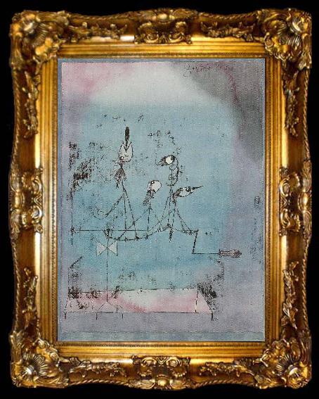 framed  Paul Klee Twittering Machine, ta009-2