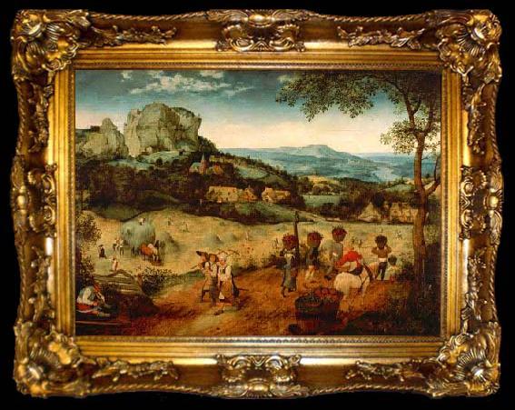 framed  Pieter Brueghel the Younger Hay Harvest, ta009-2