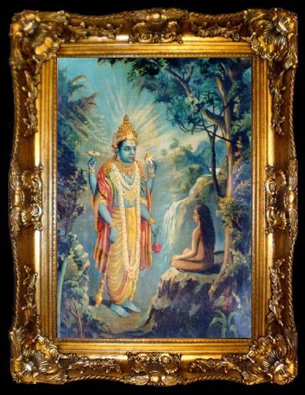 framed  Raja Ravi Varma Dhruv Narayan, ta009-2