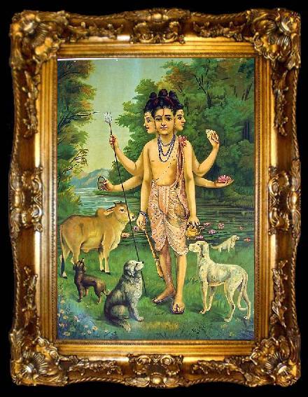 framed  Raja Ravi Varma Dattatreya, ta009-2