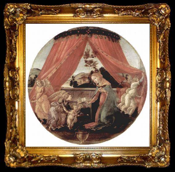 framed  Sandro Botticelli Madonna del Padiglione, ta009-2