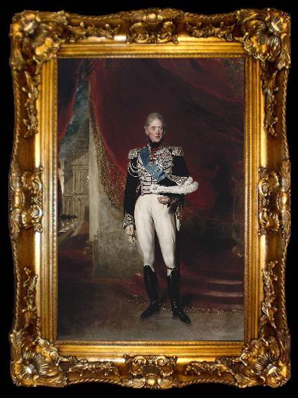 framed  Sir Thomas Lawrence Portrait of Charles X, ta009-2