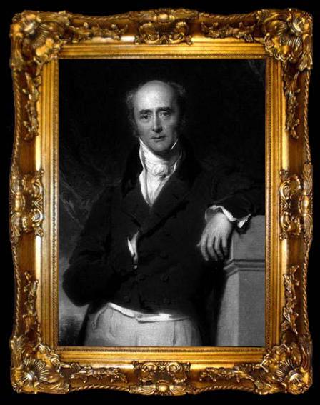 framed  Sir Thomas Lawrence Portrait of Charles Grey, 2nd Earl Grey, ta009-2