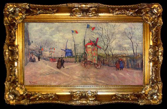 framed  Vincent Van Gogh Le Moulin a Poivre, ta009-2