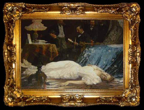 framed  WATTEAU, Louis-Joseph Suicida per amor, ta009-2