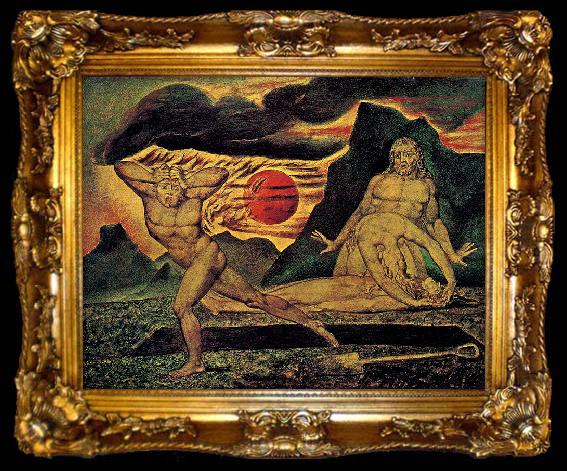framed  William Blake The murder of Abel, ta009-2