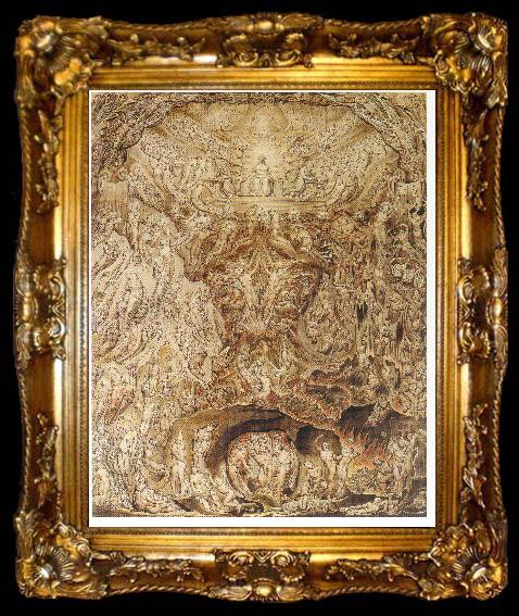 framed  William Blake A Vision of the Last Judgment, ta009-2