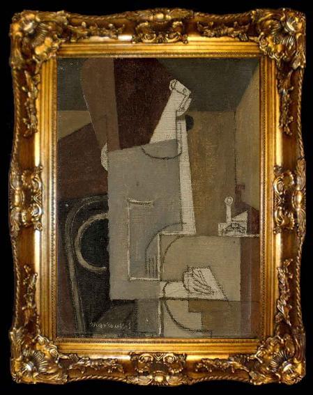 framed  louis marcoussis Personnage ecrivant, ta009-2