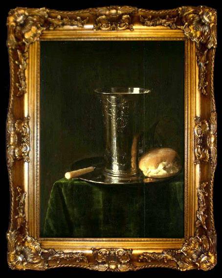 framed  simon luttichuys Still life with a silver beaker, ta009-2