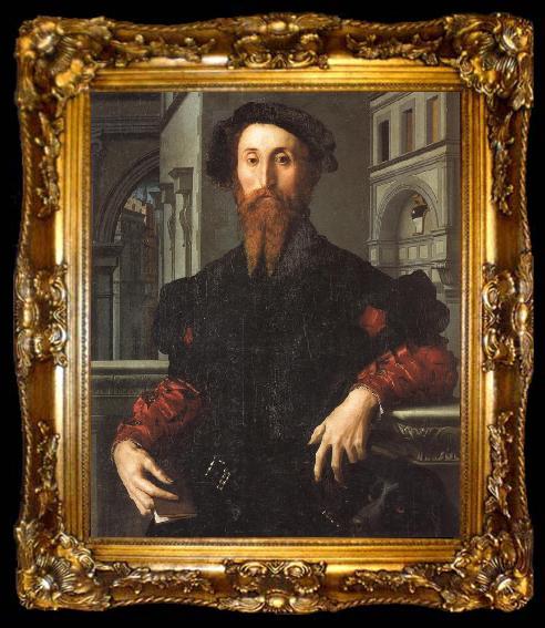 framed  Agnolo Bronzino Portrait of Bartolomeo Panciatichi, ta009-2