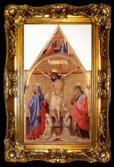 framed  Antonio Fiorentino Crucifixion with Madonna and St.John, ta009-2