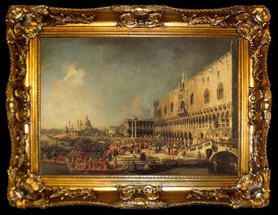 framed  Canaletto The Reception of the French Ambassador in Venice, ta009-2