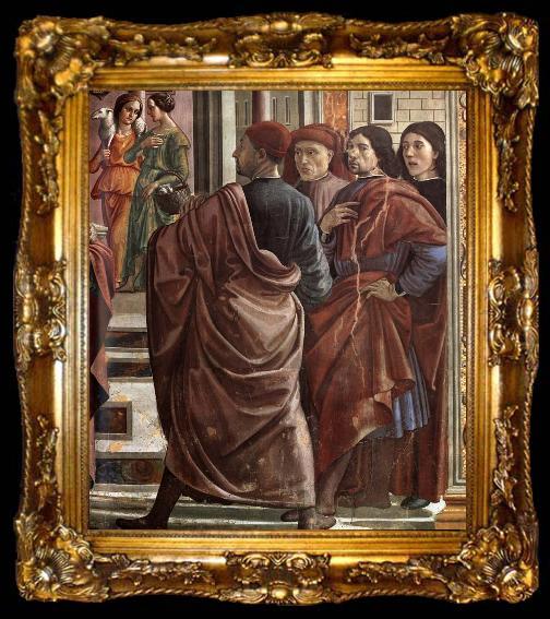 framed  Domenicho Ghirlandaio Vertreibung Joachims aus dem Tempel, ta009-2