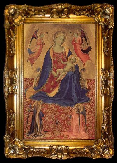 framed  Fra Angelico Madonna and Child with Angles, ta009-2