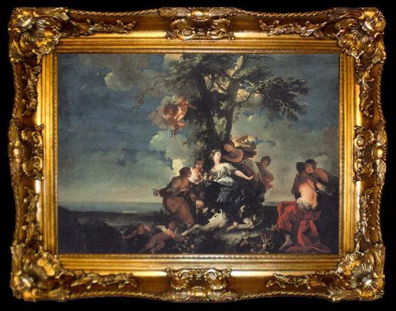framed  Giovanni Domenico Ferretti The Rape of Europa, ta009-2