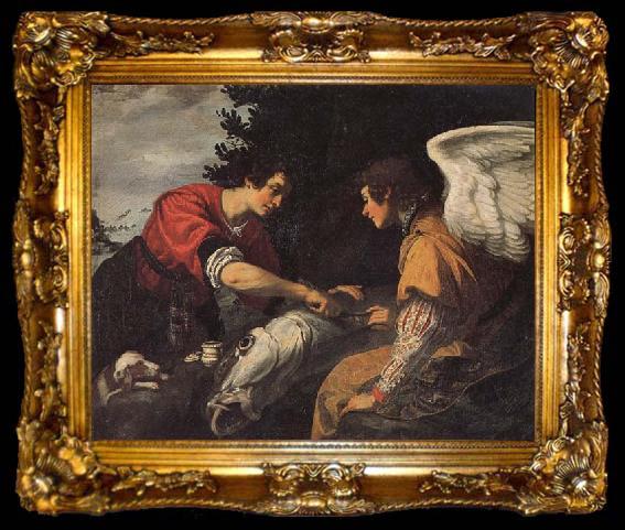framed  Jacopo Vignali Tobias and the Angel, ta009-2