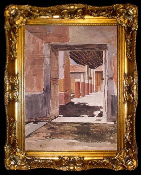 framed  John William Waterhouse Scene at Pompeii, ta009-2