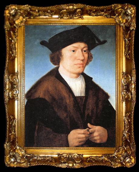 framed  Joos van cleve Portrait of a Man, ta009-2