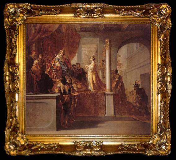 framed  KNUPFER, Nicolaus The Queen of Sheba Before Solomon, ta009-2