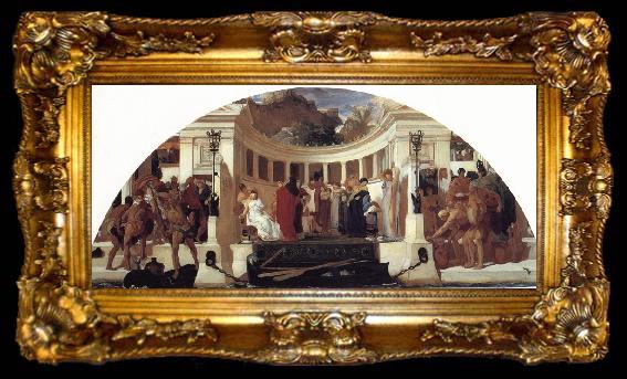 framed  Lord Frederic Leighton Study for The Arts of Industry as Applied to Peace, ta009-2