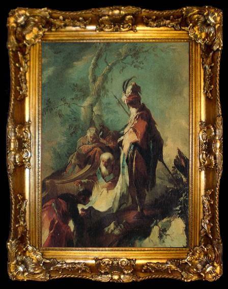 framed  MAULBERTSCH, Franz Anton The Baptism of the Eunuch, ta009-2