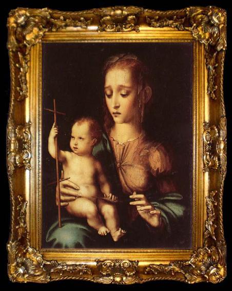 framed  MORALES, Luis de Madonna and Child with Yarn Winder, ta009-2
