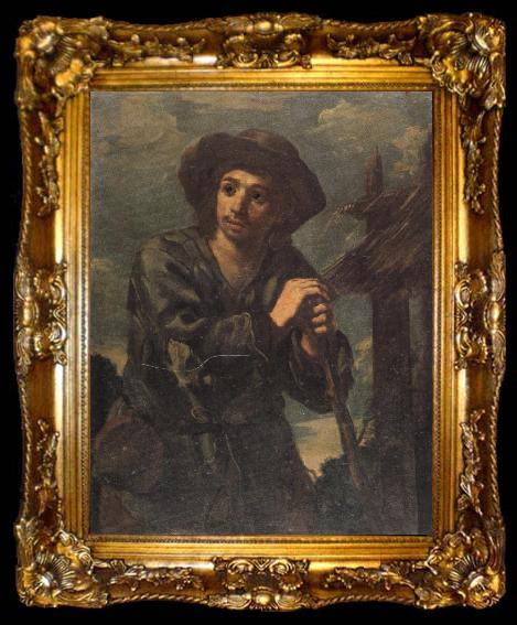 framed  Monsu Bernardo Young Peasant Boy, ta009-2