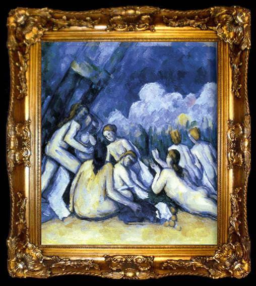 framed  Paul Cezanne Les Grandes Baigneuses, ta009-2