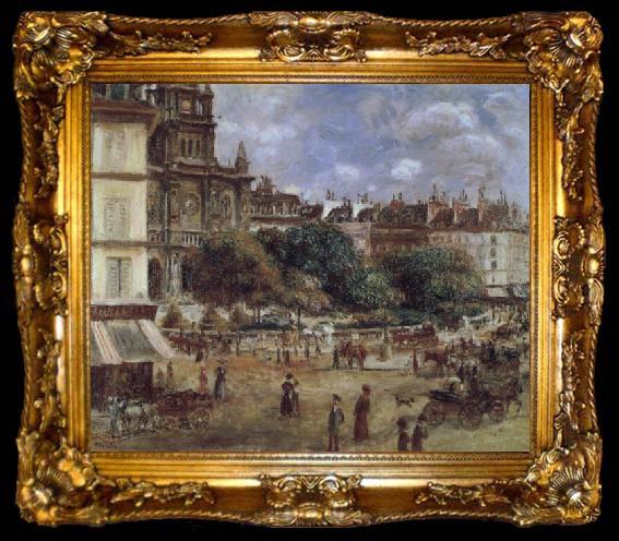 framed  Pierre Renoir Place de la Trinite, ta009-2