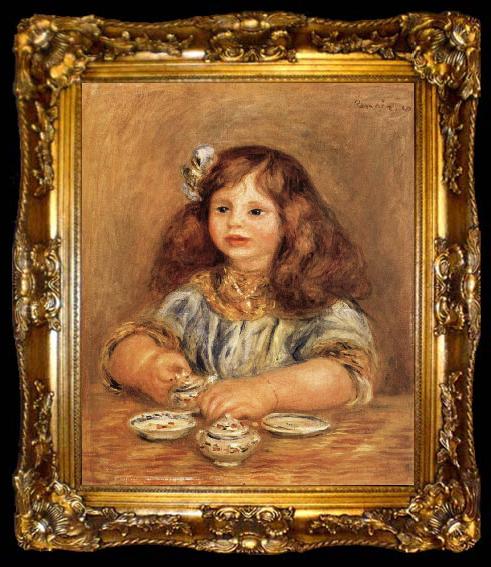 framed  Pierre Renoir Genevieve Bernheim de Villers, ta009-2