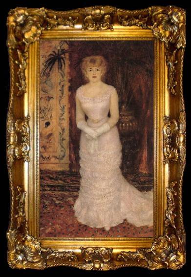 framed  Pierre-Auguste Renoir The Actress Jeanne Samary, ta009-2