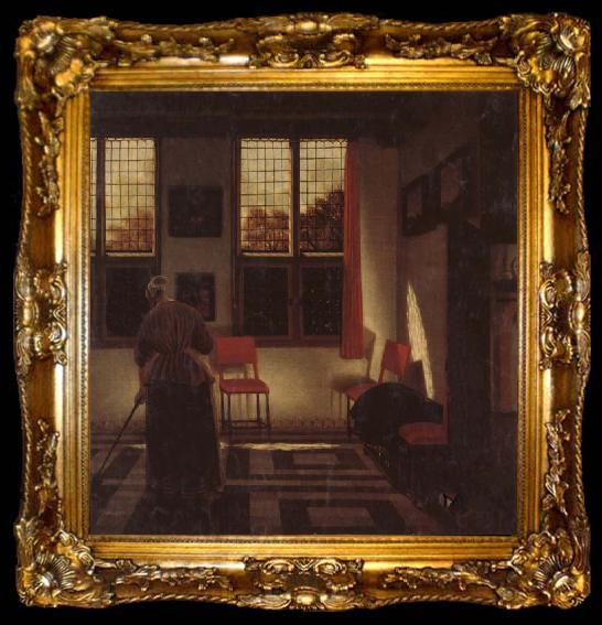 framed  Pieter Janssens Elinga A Dutch Interior, ta009-2