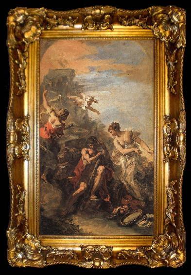 framed  RICCI, Sebastiano Hercules at the Crossroads, ta009-2