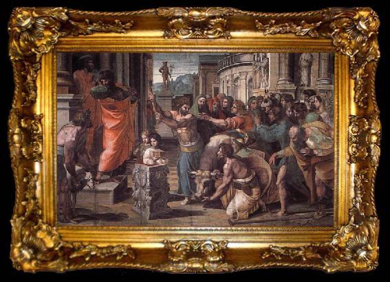 framed  Raphael The Sacrifice at Lystra, ta009-2