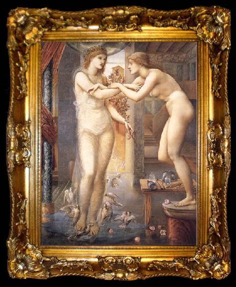framed  Sir Edward Coley Burne-Jones The Godhead Fires, ta009-2