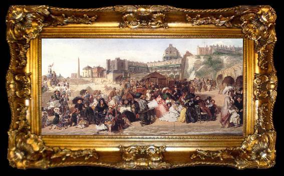 framed  William Powell  Frith Life at the Seaside (Ramsgate Sands), ta009-2