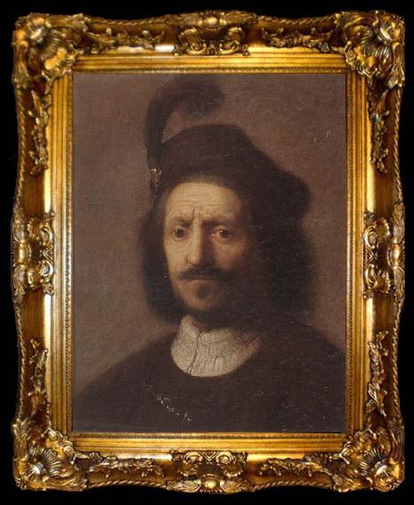 framed  unknow artist Portrait of rembrandt s father,head and shoulers, ta009-2