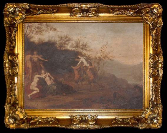 framed  unknow artist An open landscape with nymphs and satyrs, ta009-2