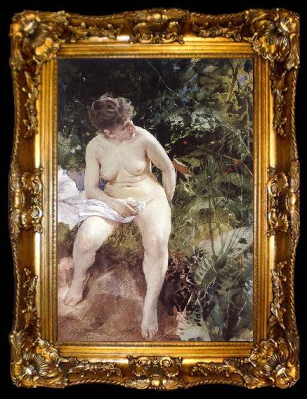 framed  Anders Zorn Unknow work 47, ta009-2