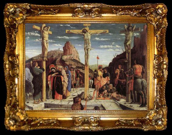framed  Andrea Mantegna Crucifixion,from  the San Zeno Altarpiece, ta009-2