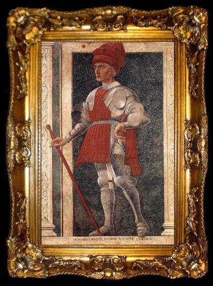 framed  Andrea del Castagno Famous Persons: Farinata degli Uberti, ta009-2